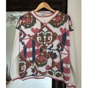 Carolina Colours Knit Vintage Sweater Small 80s
